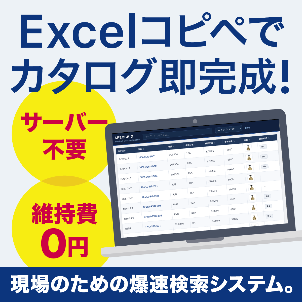 SpecGridの具体的な利用イメージ